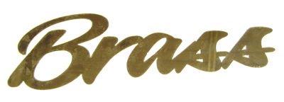 brass lettering image