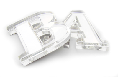 chrome acrylic letters 3d