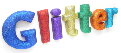 glitter lettering products