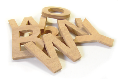 plywood lettering examples